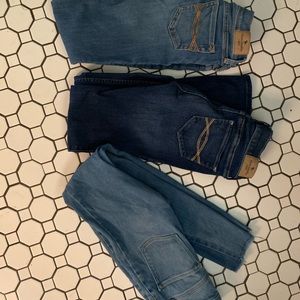 Girls Jeans 3 pairs Abercrombie and Old Navy